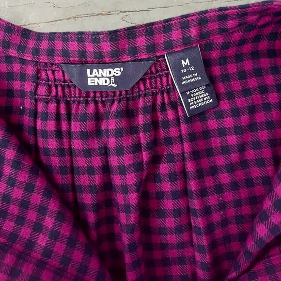 Lands end flannel top M - Picture 2 of 7